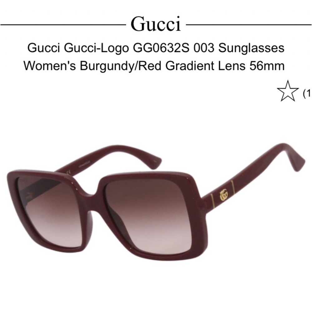 Burgundy Gucci Shades